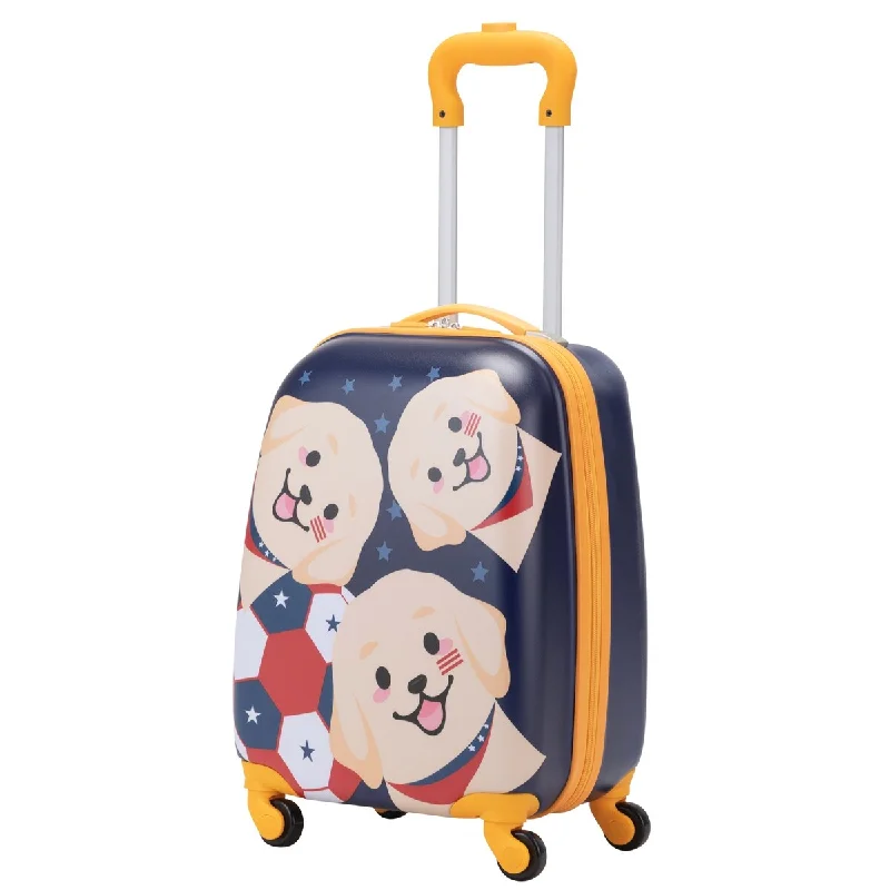 Travel Neck Pillow Covers in Soft Fleece in Gray for Comfort2 Pcs Kid Luggage Set 12" Backpack & 16" Carry on Suitcase, Yellow Travel Neck Pillow Covers in Soft Fleece in Gray for Comfort2 Pcs Kid Luggage Set 12" Backpack & 16" Carry on Suitcase, Yellow
