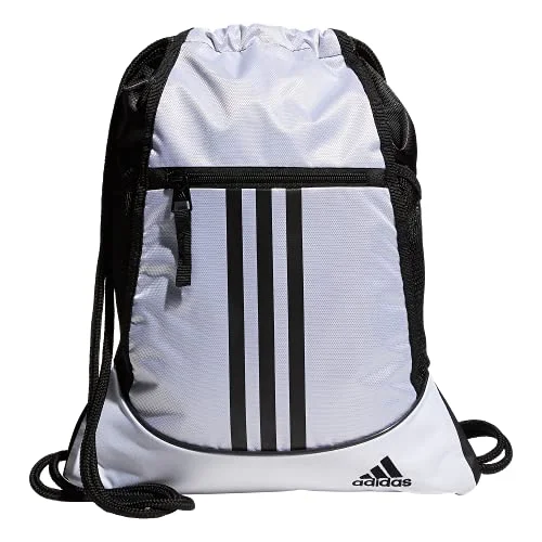 Compression Packing Cubes in Black and White for Saving Luggage Spaceadidas Unisex Alliance II Sackpack, White/Black, ONE SIZE