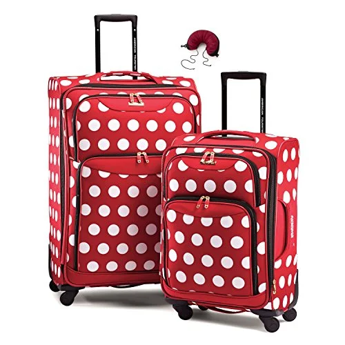 Expandable Travel Toiletry Bags in Clear Plastic for Easy Airport ScreeningAmerican Tourister Disney Softside Spinner 2 piece Luggage set 21 and 28 and Travel Pillow (One Size, Minnie Mouse Polka Dot) Expandable Travel Toiletry Bags in Clear Plastic for Easy Airport ScreeningAmerican Tourister Disney Softside Spinner 2 piece Luggage set 21 and 28 and Travel Pillow (One Size, Minnie Mouse Polka Dot)