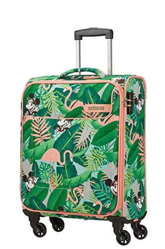 Expandable Travel Toiletry Bags in Clear Plastic for Easy Airport ScreeningAmerican Tourister Funshine Disney Hand Luggage, 55 cm, 36 liters, Multicolour (Minnie Miami Palms)