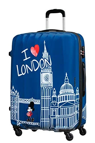 Women's Travel - Friendly Backpack Rain Covers in Transparent MaterialAmerican Tourister Hand Luggage, Blue (Mickey London) Women's Travel - Friendly Backpack Rain Covers in Transparent MaterialAmerican Tourister Hand Luggage, Blue (Mickey London)