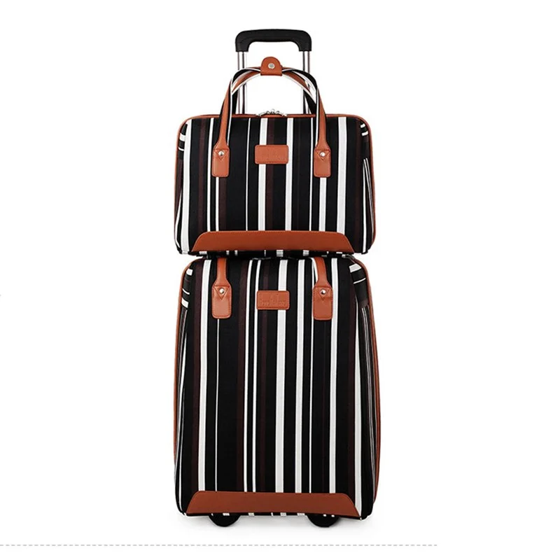 Anti - Theft Crossbody Travel Bags with RFID Protection in Gray for City TripsBeasumore Creative Rolling Luggage Set Spinner Women Trolley Travel Bag Student Suitcase Wheels