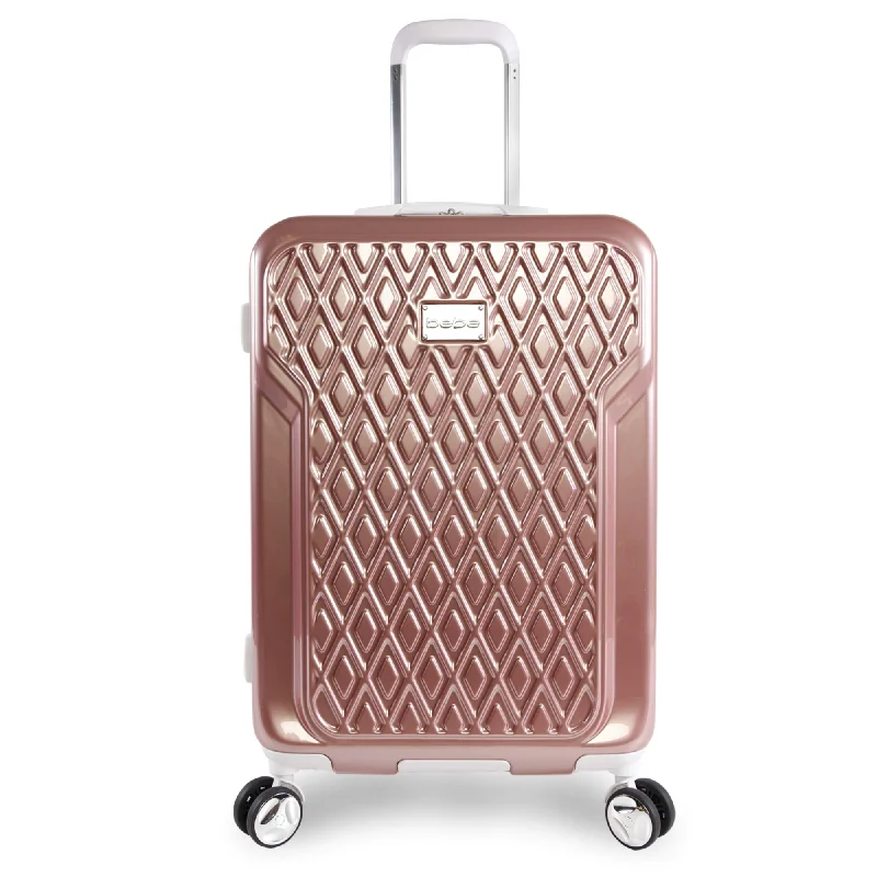 Adjustable Luggage Straps in Pink with Reflective Stripes for Night TravelBEBE Women's Stella 21" Hardside Carry-on Spinner Luggage, Rose Gold Adjustable Luggage Straps in Pink with Reflective Stripes for Night TravelBEBE Women's Stella 21" Hardside Carry-on Spinner Luggage, Rose Gold