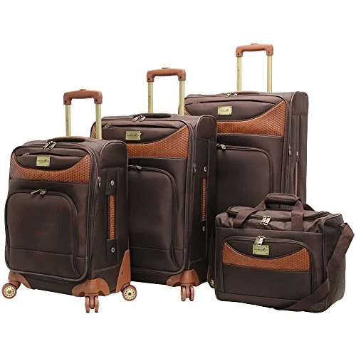 Lightweight Nylon Travel Organizer Pouches in Multicolor for Neat PackingCaribbean Joe Castaway 4-Piece Spinner Luggage Set (Chocolate) Lightweight Nylon Travel Organizer Pouches in Multicolor for Neat PackingCaribbean Joe Castaway 4-Piece Spinner Luggage Set (Chocolate)