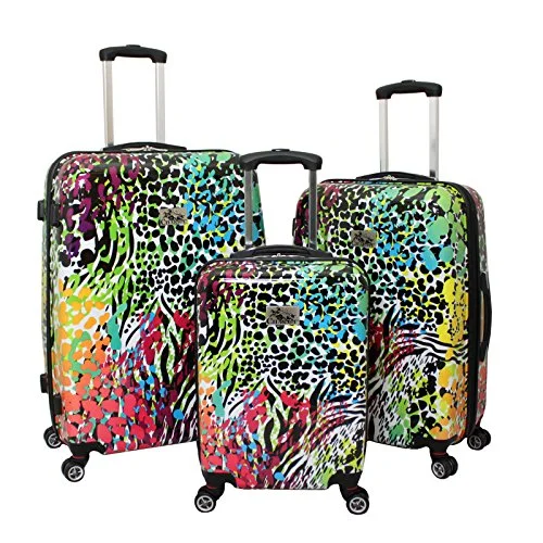 Hanging Travel Toiletry Bags with Multiple Pockets in TealChariot 3 Piece Hardside Lightweight 8Wd Spinner Luggage Set, Safari, One Size Hanging Travel Toiletry Bags with Multiple Pockets in TealChariot 3 Piece Hardside Lightweight 8Wd Spinner Luggage Set, Safari, One Size