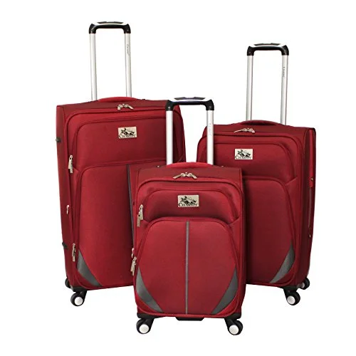 Women's Travel - Friendly Backpack Rain Covers in Transparent MaterialChariot Imperia 3 Piece Lightweight Upright Spinner Luggage Set, Burgundy, One Size Women's Travel - Friendly Backpack Rain Covers in Transparent MaterialChariot Imperia 3 Piece Lightweight Upright Spinner Luggage Set, Burgundy, One Size