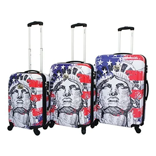 Detachable Travel Bag Shoulder Straps in Beige with Cushioned PadsChariot Liberty 3-Piece Lightweight Hardside Tsa Lock Spinner Luggage Set, Us Flag Detachable Travel Bag Shoulder Straps in Beige with Cushioned PadsChariot Liberty 3-Piece Lightweight Hardside Tsa Lock Spinner Luggage Set, Us Flag