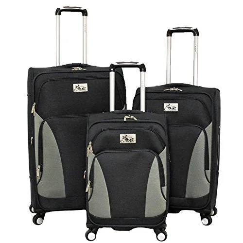 Detachable Travel Bag Shoulder Straps in Beige with Cushioned PadsChariot Prato 3 Piece Lightweight Upright Spinner Luggage Set, Black, One Size Detachable Travel Bag Shoulder Straps in Beige with Cushioned PadsChariot Prato 3 Piece Lightweight Upright Spinner Luggage Set, Black, One Size