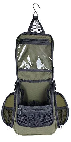 Travel Bag ID Card Holders in Clear Vinyl with LanyardsCompact Hanging Toiletry Bag and Organizer, Water Resistant with Mesh Pockets (Forest) Travel Bag ID Card Holders in Clear Vinyl with LanyardsCompact Hanging Toiletry Bag and Organizer, Water Resistant with Mesh Pockets (Forest)