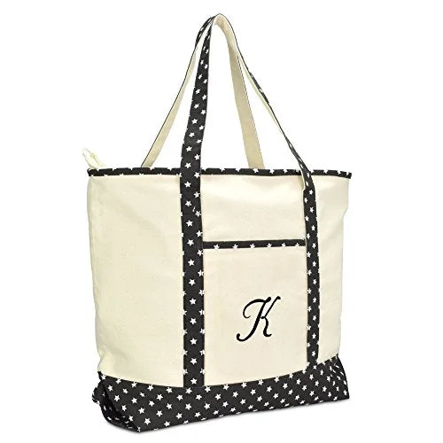 Compact Travel Umbrella Pouches in Navy Blue for Easy StorageDALIX Personalized Shopping Tote Bag Monogram Black Star Ballent Zippered Letter- K Compact Travel Umbrella Pouches in Navy Blue for Easy StorageDALIX Personalized Shopping Tote Bag Monogram Black Star Ballent Zippered Letter- K