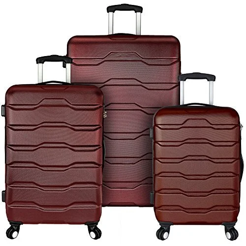 Monogrammed Leather Luggage Tags in Brown for a Personalized TouchElite Luggage 3-Piece Hardside Spinner Luggage Set, Red Monogrammed Leather Luggage Tags in Brown for a Personalized TouchElite Luggage 3-Piece Hardside Spinner Luggage Set, Red