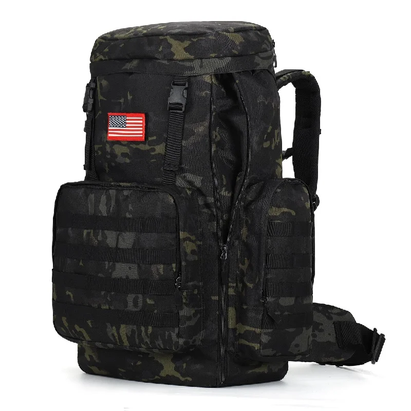 Travel Neck Pillow Covers in Soft Fleece in Gray for ComfortExtra Large Camping Backpack For Men, Military Molle Hiking 2 Daypack 60L70L85L Waterproof Backpacking Rucksack