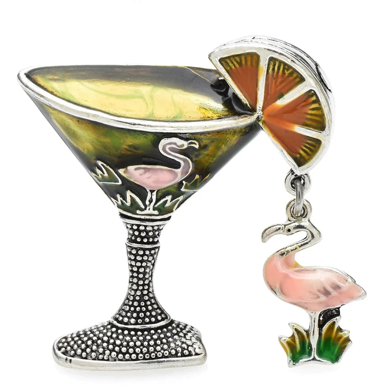 Travel Jewelry Organizers in Velvet with Multiple Compartments in PurpleFashion Pin Martini with Dangling Flamingo Travel Jewelry Organizers in Velvet with Multiple Compartments in PurpleFashion Pin Martini with Dangling Flamingo