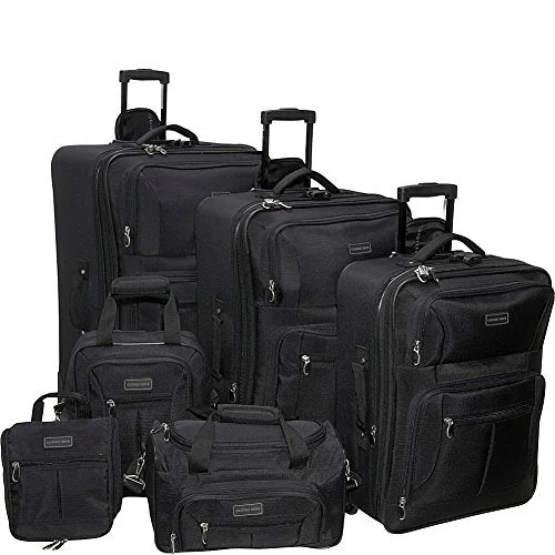 Women's TSA - Approved Luggage Locks in Rose Gold for Secure TravelGeoffrey Beene Ebony 6 Piece Set, Black, One Size Women's TSA - Approved Luggage Locks in Rose Gold for Secure TravelGeoffrey Beene Ebony 6 Piece Set, Black, One Size
