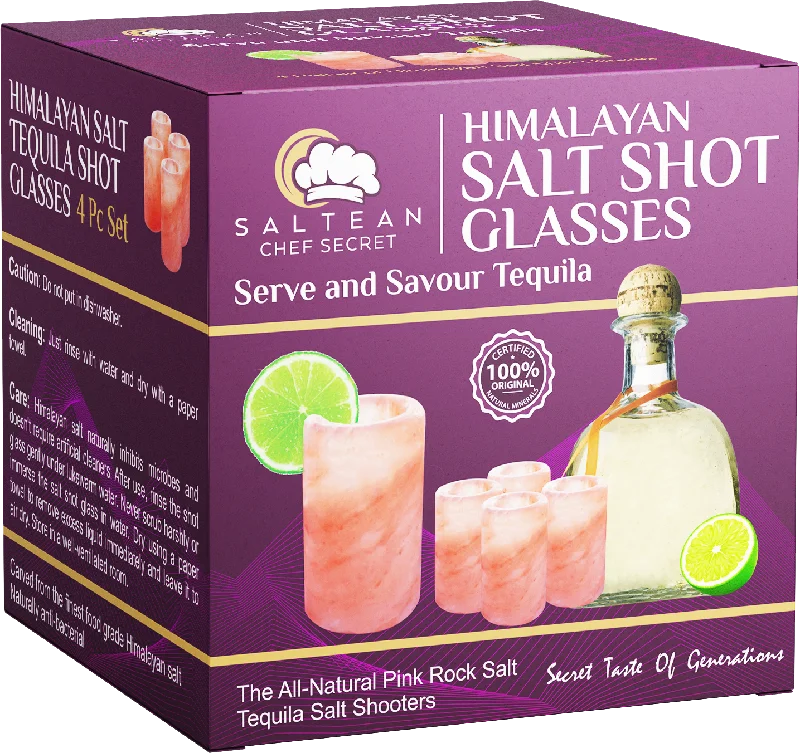 Himalayan Salt Shot Glasses - 4 Pack