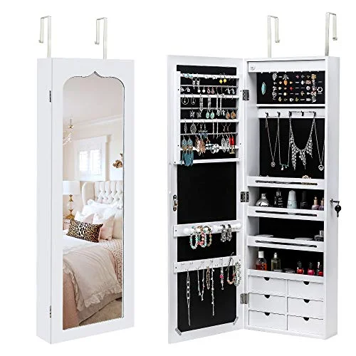 Travel - Size Toiletry Bottles with Leak - Proof Caps in ClearHomVent LED Non Full Body Mirror Jewelry Storage Cabinet, 8 LED Lights 4 Storage Shelves 6 Organizer Drawers Cosmetics Holder, Wall Door Mounted Cabinet, White Travel - Size Toiletry Bottles with Leak - Proof Caps in ClearHomVent LED Non Full Body Mirror Jewelry Storage Cabinet, 8 LED Lights 4 Storage Shelves 6 Organizer Drawers Cosmetics Holder, Wall Door Mounted Cabinet, White