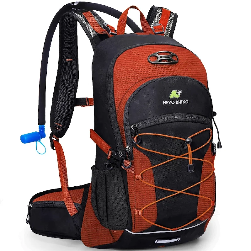 Anti - Theft Crossbody Travel Bags with RFID Protection in Gray for City TripsHydration Backpack Water Backpack with Rain Cover 2L Water Bladder, Insulation Hydration Day Rucksack for Hiking