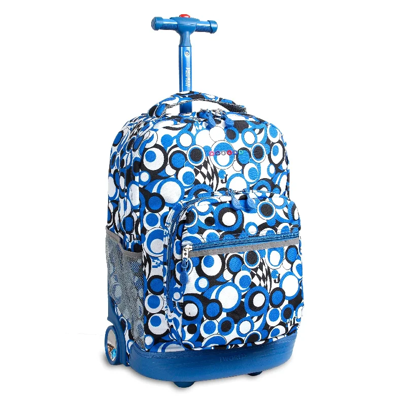 Monogrammed Leather Luggage Tags in Brown for a Personalized TouchJ World New York Sunrise 18-inch Rolling Backpack - Chess Blue Geometric Polyester Adjustable Strap Lined Water Resistant Monogrammed Leather Luggage Tags in Brown for a Personalized TouchJ World New York Sunrise 18-inch Rolling Backpack - Chess Blue Geometric Polyester Adjustable Strap Lined Water Resistant
