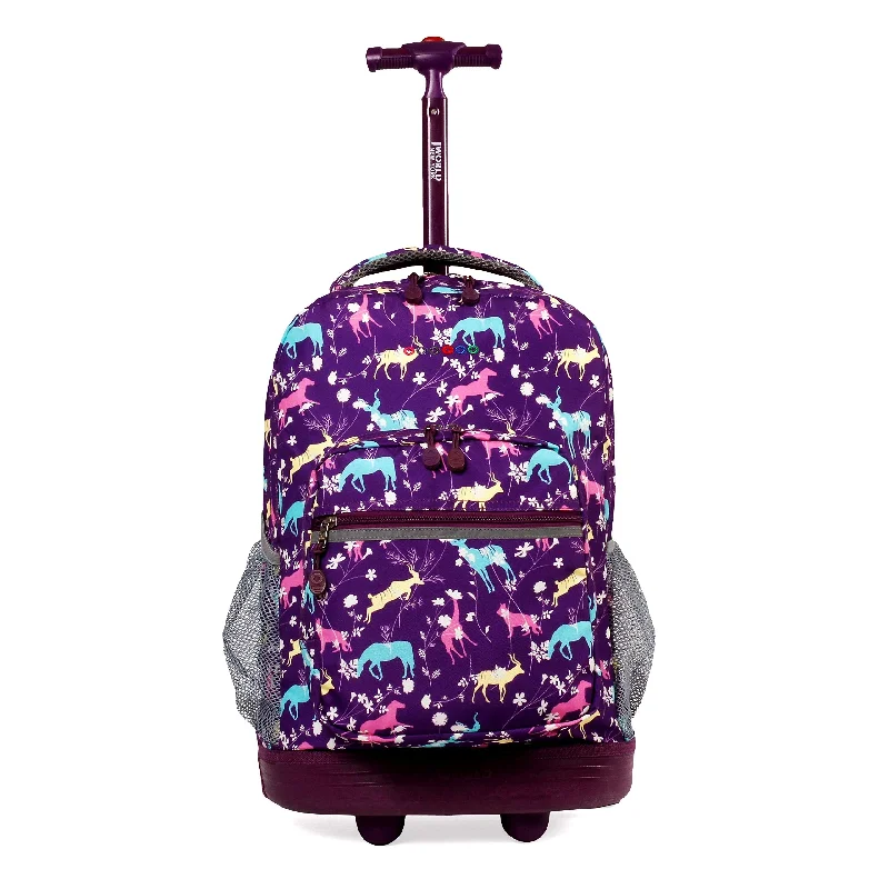 Compact Travel Umbrella Pouches in Navy Blue for Easy StorageJ World New York Sunrise 18-inch Rolling Backpack - Safari Purple Animal Polyester Adjustable Strap Lined Water Resistant Compact Travel Umbrella Pouches in Navy Blue for Easy StorageJ World New York Sunrise 18-inch Rolling Backpack - Safari Purple Animal Polyester Adjustable Strap Lined Water Resistant