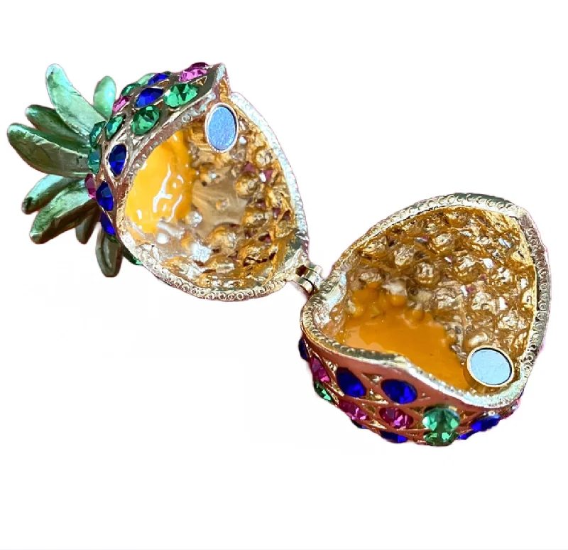 Women's TSA - Approved Luggage Locks in Rose Gold for Secure TravelOn Sale- Ring/Trinket Treasure Keeper- Pineapple- $9.00 Women's TSA - Approved Luggage Locks in Rose Gold for Secure TravelOn Sale- Ring/Trinket Treasure Keeper- Pineapple- $9.00