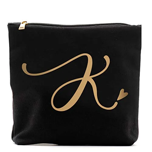 Compression Packing Cubes in Black and White for Saving Luggage SpaceK Initial Monogram Personalized Travel Makeup Bag,Cosmetic Bag Pencil Pouch Gifts with Zipper Black Gold Compression Packing Cubes in Black and White for Saving Luggage SpaceK Initial Monogram Personalized Travel Makeup Bag,Cosmetic Bag Pencil Pouch Gifts with Zipper Black Gold