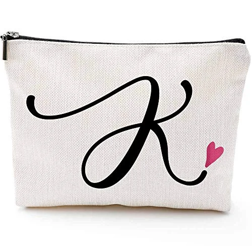 Waterproof Travel Duffel Bag Covers in Black for Protecting Your LuggageK Initial Monogram Personalized Travel Makeup Bag,Cosmetic Bag Pencil Pouch Gifts with Zipper Waterproof(Makeup bag-Letter K) Waterproof Travel Duffel Bag Covers in Black for Protecting Your LuggageK Initial Monogram Personalized Travel Makeup Bag,Cosmetic Bag Pencil Pouch Gifts with Zipper Waterproof(Makeup bag-Letter K)