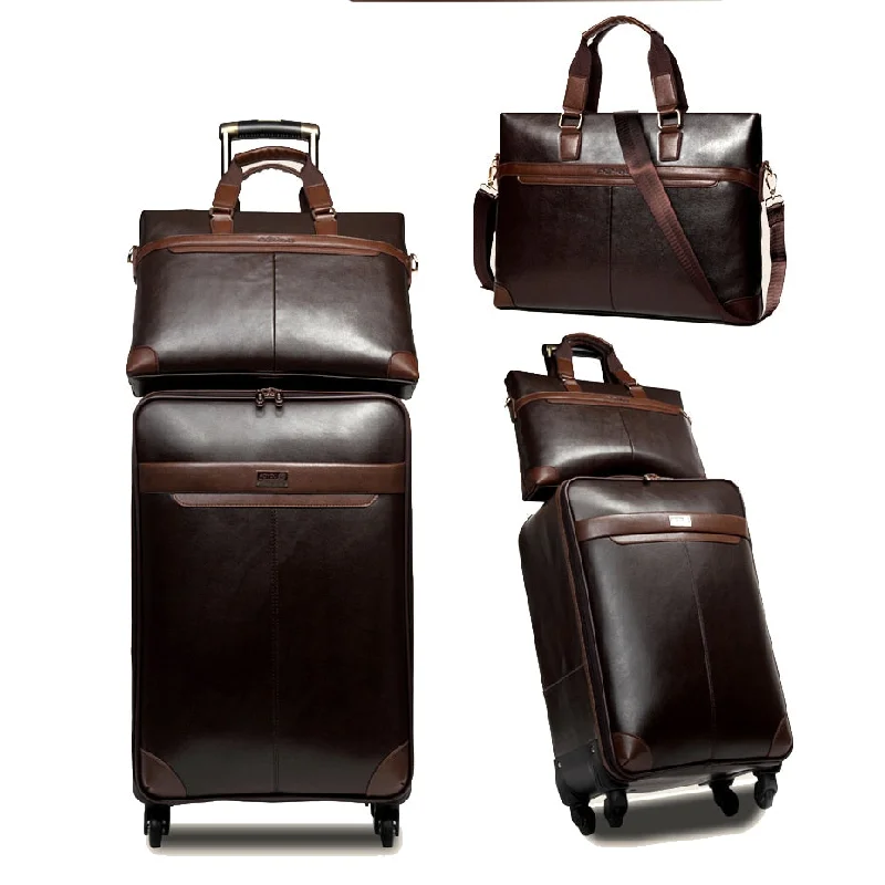 Leather - Trimmed Travel Laptop Sleeves in Burgundy for ProtectionLetrend Men Business Pu Leather Rolling Luggage Set Spinner Retro Trolley 16 Inch Carry On Leather - Trimmed Travel Laptop Sleeves in Burgundy for ProtectionLetrend Men Business Pu Leather Rolling Luggage Set Spinner Retro Trolley 16 Inch Carry On