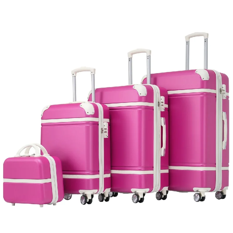 Women's TSA - Approved Luggage Locks in Rose Gold for Secure TravelLuggage 4 Piece Set Suitcase Spinner Hardshell Lightweight TSA Lock Women's TSA - Approved Luggage Locks in Rose Gold for Secure TravelLuggage 4 Piece Set Suitcase Spinner Hardshell Lightweight TSA Lock