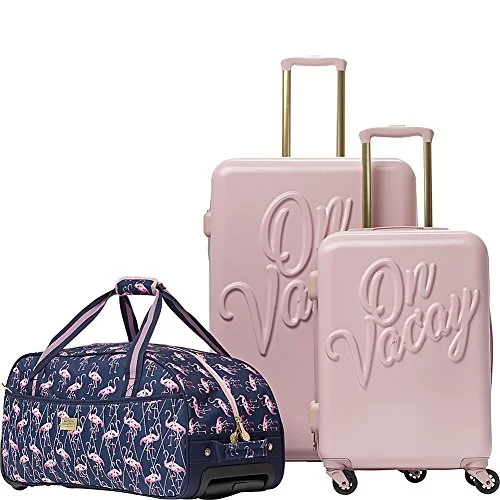 Waterproof Travel Duffel Bag Covers in Black for Protecting Your LuggageMacbeth Women'S Vacay 3 Piece Nested Luggage Set, Pink Waterproof Travel Duffel Bag Covers in Black for Protecting Your LuggageMacbeth Women'S Vacay 3 Piece Nested Luggage Set, Pink