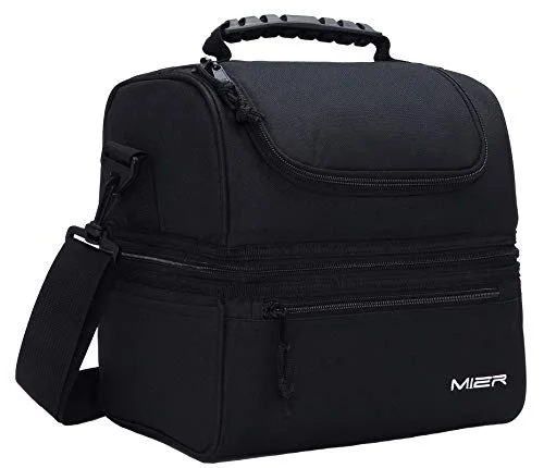 Women's Travel Makeup Bags with Mirror in Pink and BlackMIER Adult Lunch Box Insulated Lunch Bag Large Cooler Tote Bag for Men, Women, Double Deck Cooler(Black) Women's Travel Makeup Bags with Mirror in Pink and BlackMIER Adult Lunch Box Insulated Lunch Bag Large Cooler Tote Bag for Men, Women, Double Deck Cooler(Black)