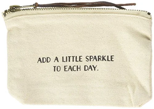 Travel Bag ID Card Holders in Clear Vinyl with LanyardsMud Pie Add A Little Sparkle to Each Day Cosmetic Bag, Off White Travel Bag ID Card Holders in Clear Vinyl with LanyardsMud Pie Add A Little Sparkle to Each Day Cosmetic Bag, Off White