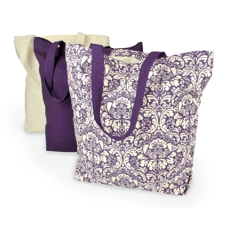 Eggplant Damask