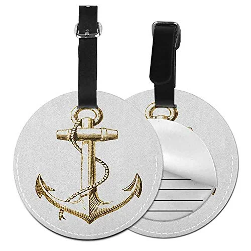 Travel Jewelry Organizers in Velvet with Multiple Compartments in PurplePersonality round luggage tag Nautical Fashion match Gold Foil Anchor Image Be Safe and Grounded Voyage Journey Adventure Fisherman,Diameter3.7" Gold White Travel Jewelry Organizers in Velvet with Multiple Compartments in PurplePersonality round luggage tag Nautical Fashion match Gold Foil Anchor Image Be Safe and Grounded Voyage Journey Adventure Fisherman,Diameter3.7" Gold White