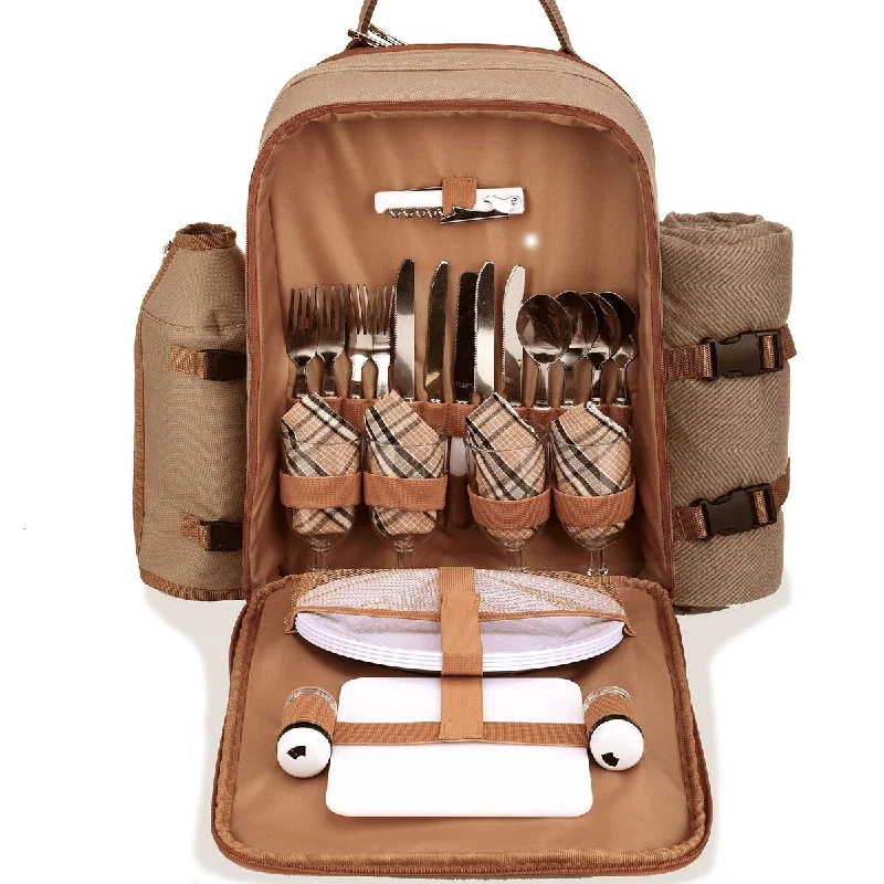 Anti - Theft Crossbody Travel Bags with RFID Protection in Gray for City TripsPicnic Backpack, Wine Holder and picnicware for Outdoor Camping(Brown) Anti - Theft Crossbody Travel Bags with RFID Protection in Gray for City TripsPicnic Backpack, Wine Holder and picnicware for Outdoor Camping(Brown)