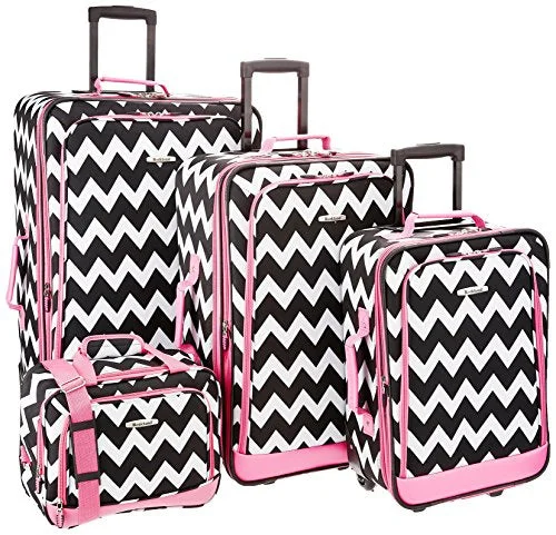 Compact Travel Umbrella Pouches in Navy Blue for Easy StorageRockland 4 Piece Luggage Set, Pink Chevron, One Size Compact Travel Umbrella Pouches in Navy Blue for Easy StorageRockland 4 Piece Luggage Set, Pink Chevron, One Size