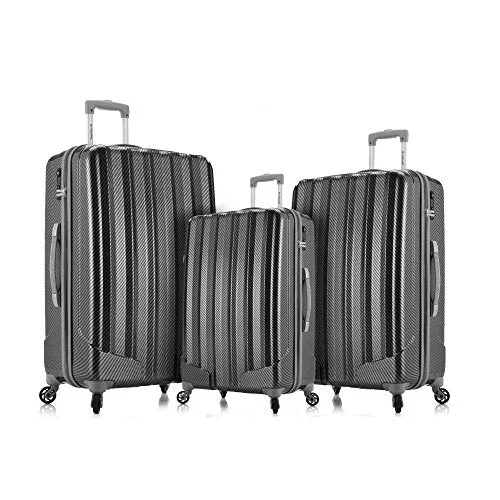 Anti - Theft Crossbody Travel Bags with RFID Protection in Gray for City TripsRockland Barcelona 3 Polycarbonate/Abs 6 Pc. Travel Set And Luggage Cover, Black Anti - Theft Crossbody Travel Bags with RFID Protection in Gray for City TripsRockland Barcelona 3 Polycarbonate/Abs 6 Pc. Travel Set And Luggage Cover, Black
