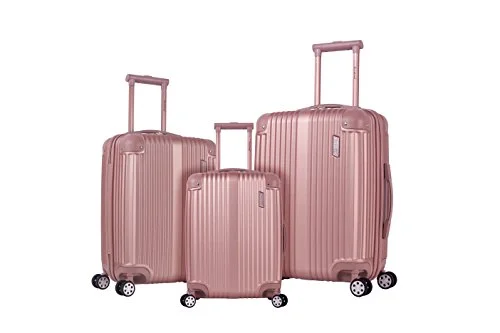 Leather - Trimmed Travel Laptop Sleeves in Burgundy for ProtectionRockland Hardside Spinner 3-Piece Luggage Set, Champagne / Rose Gold Leather - Trimmed Travel Laptop Sleeves in Burgundy for ProtectionRockland Hardside Spinner 3-Piece Luggage Set, Champagne / Rose Gold