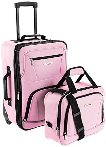 Travel Neck Pillow Covers in Soft Fleece in Gray for ComfortRockland Luggage 2 Piece Set, Pink, One Size Travel Neck Pillow Covers in Soft Fleece in Gray for ComfortRockland Luggage 2 Piece Set, Pink, One Size