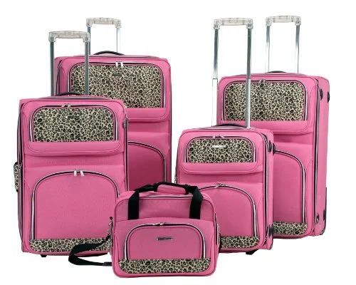 Women's TSA - Approved Luggage Locks in Rose Gold for Secure TravelRockland Luggage 5 Piece Leopard Set, Pink, Large Women's TSA - Approved Luggage Locks in Rose Gold for Secure TravelRockland Luggage 5 Piece Leopard Set, Pink, Large