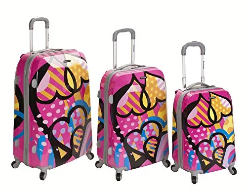 Travel Jewelry Organizers in Velvet with Multiple Compartments in PurpleRockland Luggage Vision Polycarbonate 3 Piece Luggage Set, Love, One Size Travel Jewelry Organizers in Velvet with Multiple Compartments in PurpleRockland Luggage Vision Polycarbonate 3 Piece Luggage Set, Love, One Size