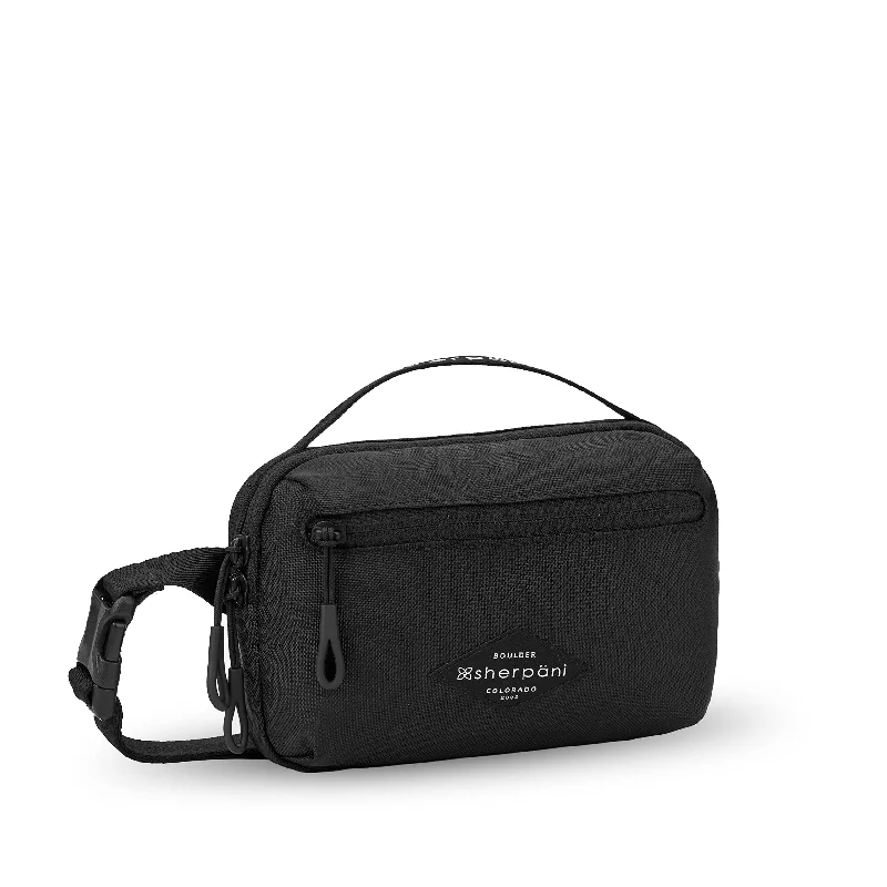 Women's Travel Makeup Bags with Mirror in Pink and BlackSherpani Hyk Lightweight Belt Bag Women's Travel Makeup Bags with Mirror in Pink and BlackSherpani Hyk Lightweight Belt Bag