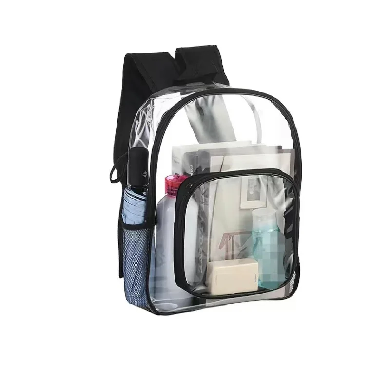 Hanging Travel Toiletry Bags with Multiple Pockets in TealLarge Transparent/Clear Backpack Hanging Travel Toiletry Bags with Multiple Pockets in TealLarge Transparent/Clear Backpack