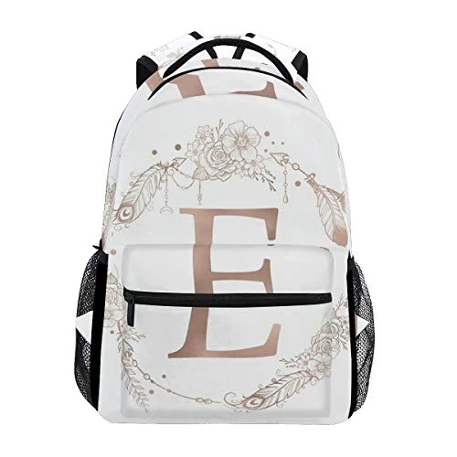 Foldable Travel Laundry Bags in Floral Print for Keeping Clothes OrganizedStylish Letter Initial Monogram Backpack- Lightweight School College Travel Bags, ChunBB 16" x 11.5" x 8" Foldable Travel Laundry Bags in Floral Print for Keeping Clothes OrganizedStylish Letter Initial Monogram Backpack- Lightweight School College Travel Bags, ChunBB 16" x 11.5" x 8"