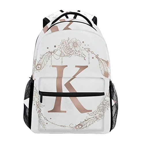Hanging Travel Toiletry Bags with Multiple Pockets in TealStylish Letter K Initial Monogram Backpack- Lightweight School College Travel Bags, ChunBB 16" x 11.5" x 8" Hanging Travel Toiletry Bags with Multiple Pockets in TealStylish Letter K Initial Monogram Backpack- Lightweight School College Travel Bags, ChunBB 16" x 11.5" x 8"