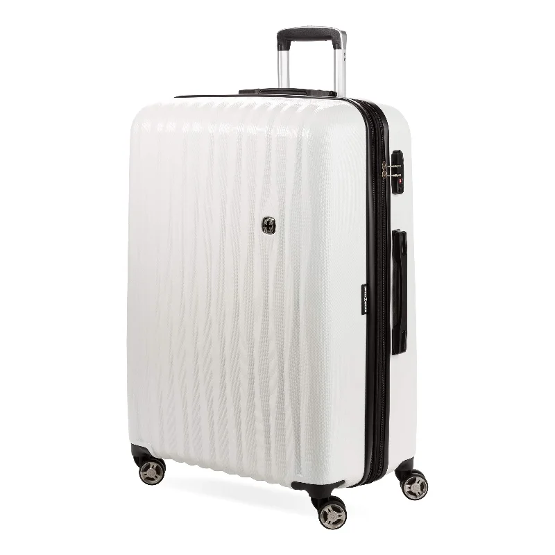 Expandable Travel Toiletry Bags in Clear Plastic for Easy Airport ScreeningSWISSGEAR 7272 27" Energie Hardside Polycarbonate Spinner Luggage - White