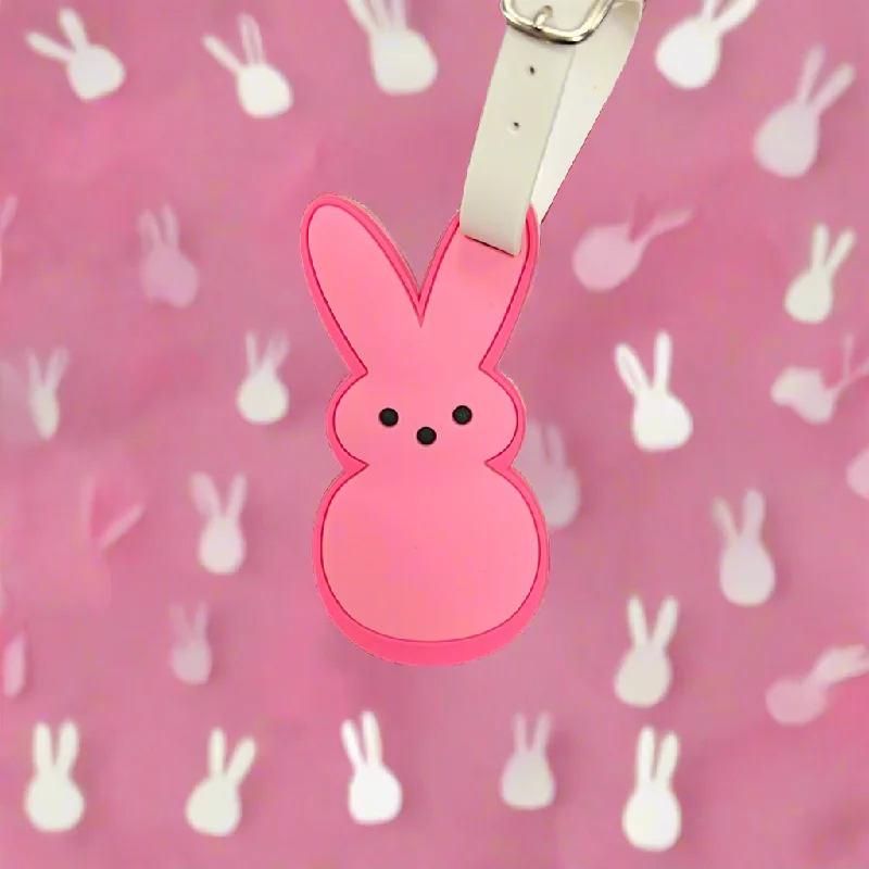 Foldable Travel Laundry Bags in Floral Print for Keeping Clothes OrganizedPink Bunny Mini Luggage Tag- $1.00