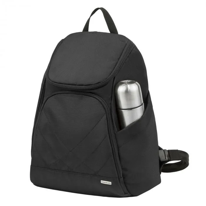 Women's Travel - Friendly Backpack Rain Covers in Transparent MaterialTravelon 42310 Anti-Theft Classic Backpack Black Women's Travel - Friendly Backpack Rain Covers in Transparent MaterialTravelon 42310 Anti-Theft Classic Backpack Black