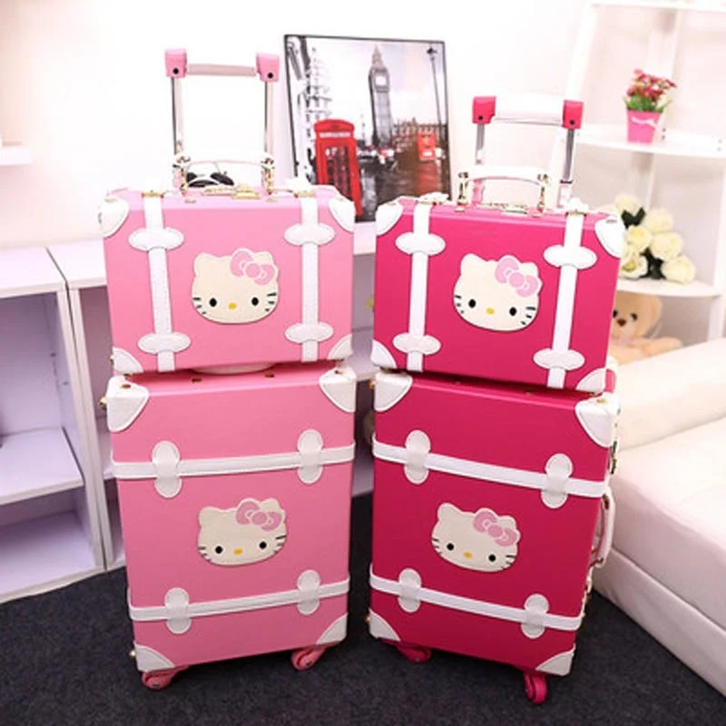 Travel Jewelry Organizers in Velvet with Multiple Compartments in PurpleTrvael Tale 20" 22" 24 Inch Pu Leather Retro Cute Suitcase Hello Kitty Trolley Travel Luggage Set Travel Jewelry Organizers in Velvet with Multiple Compartments in PurpleTrvael Tale 20" 22" 24 Inch Pu Leather Retro Cute Suitcase Hello Kitty Trolley Travel Luggage Set