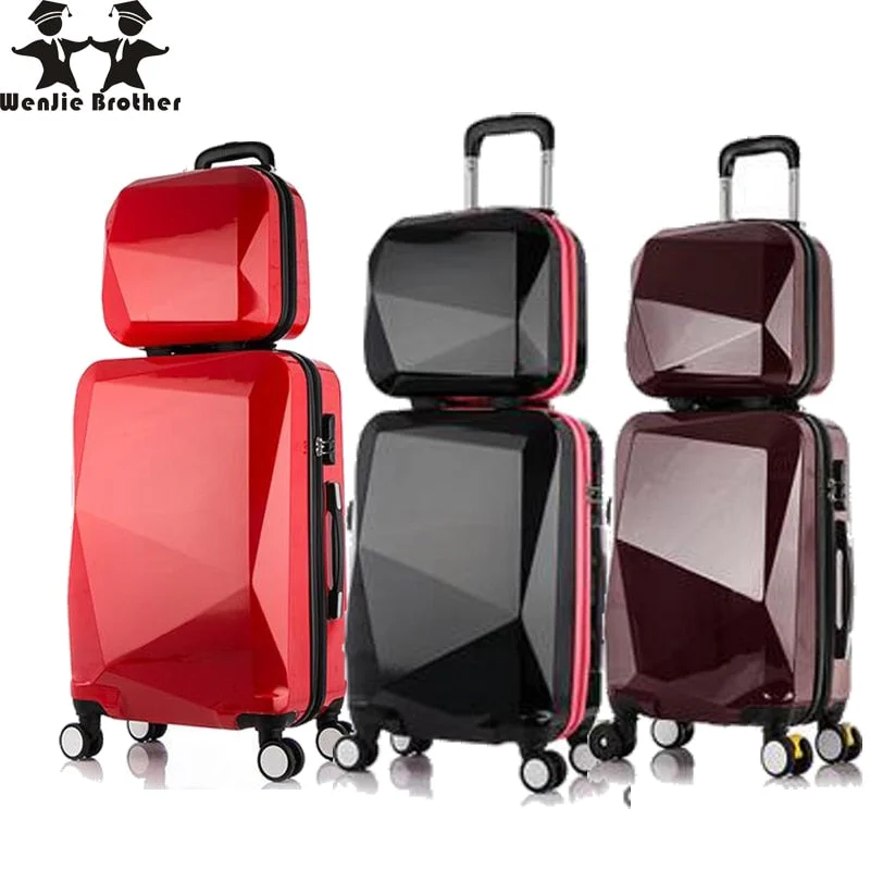 Monogrammed Leather Luggage Tags in Brown for a Personalized TouchWenjie Brothernew 2Pcs/Set Shinning 14Inch+20Inch Cosmetic Bag Men And Women Trolley Case Travel Monogrammed Leather Luggage Tags in Brown for a Personalized TouchWenjie Brothernew 2Pcs/Set Shinning 14Inch+20Inch Cosmetic Bag Men And Women Trolley Case Travel