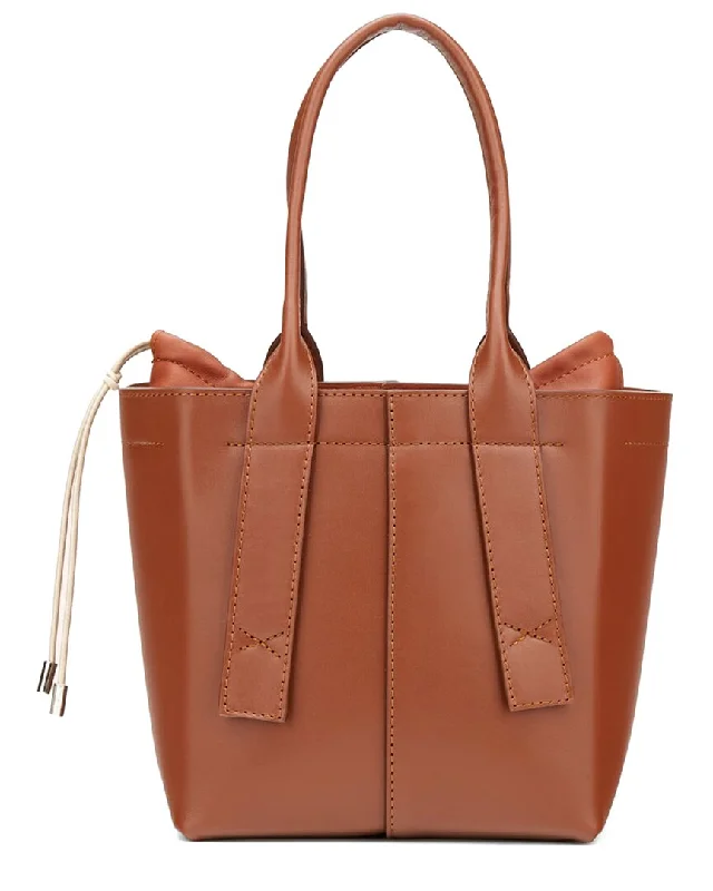 Waterproof Tote Bag in Yellow for Outdoor Activities in Wet WeatherAGL Minny Leather Tote